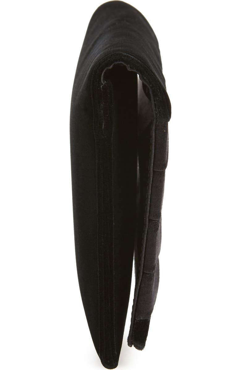 Saint Laurent Smoking Satin & Velvet Clutch, Alternate, color,