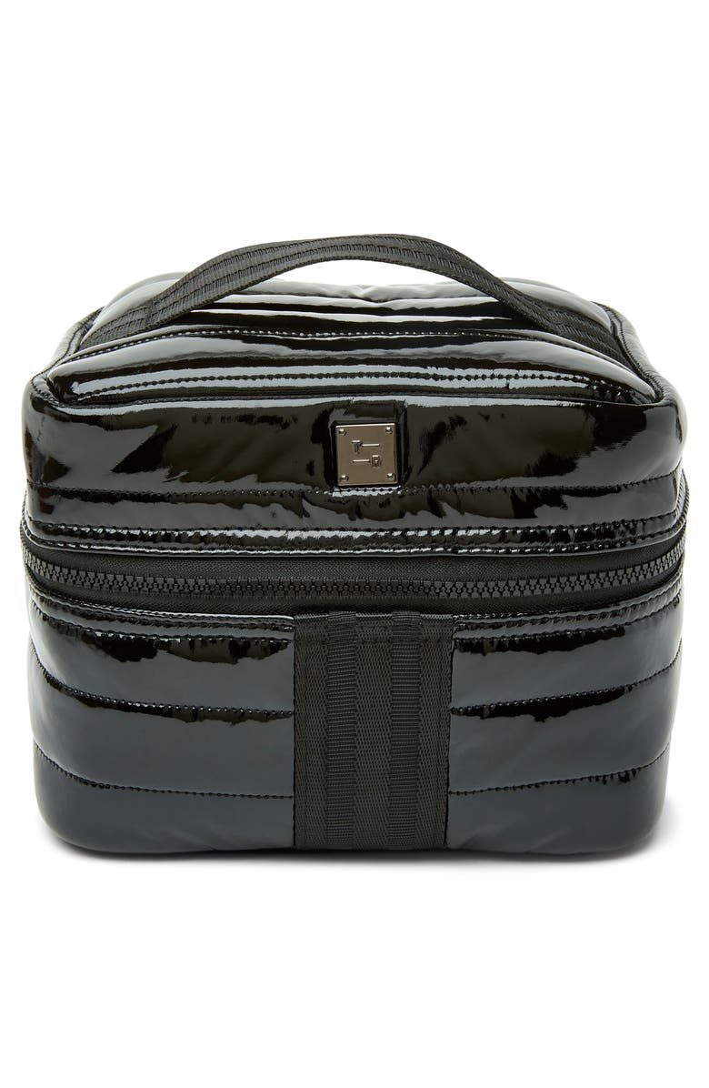 THINK ROYLN Glamour Girl 4-Pack Travel Pouches, Alternate, color, Black Patent Multi