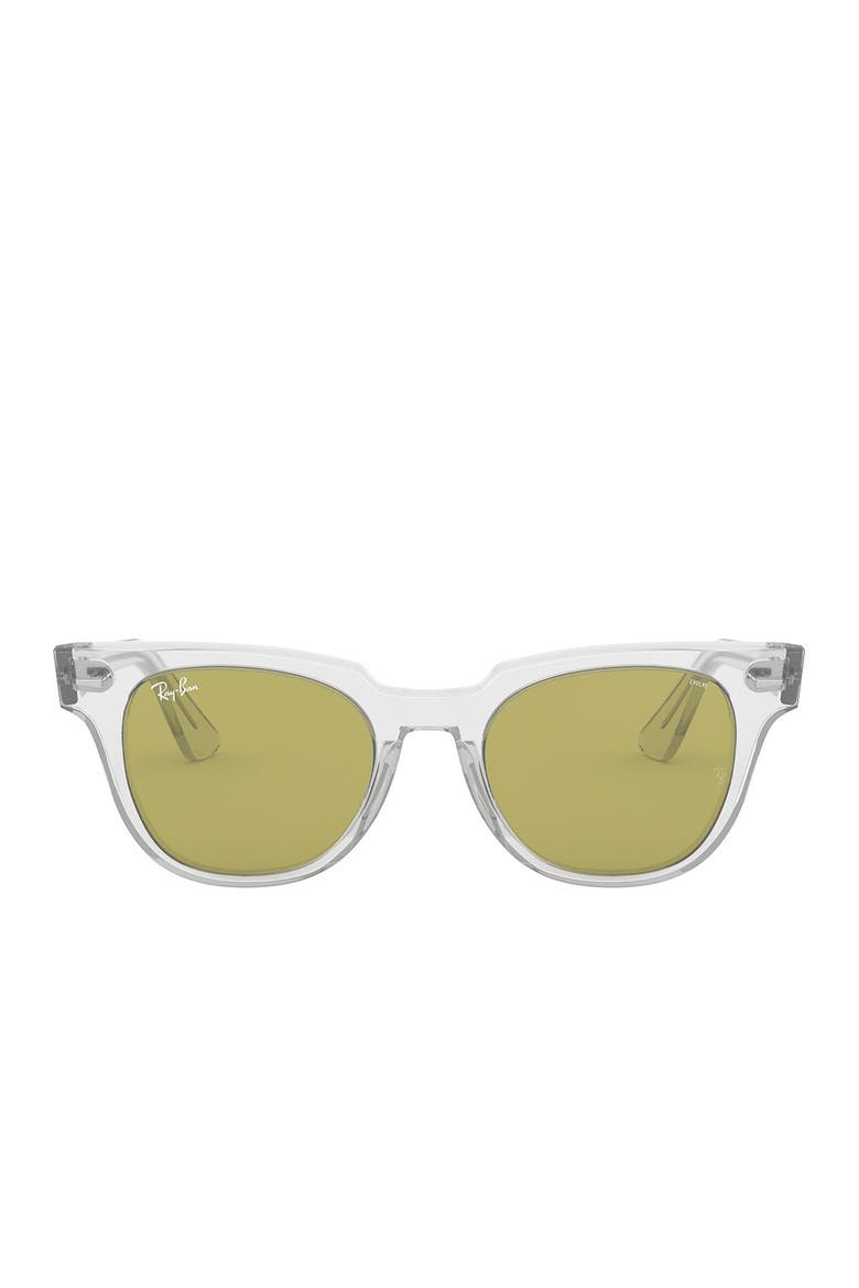 50mm Square Sunglasses, Alternate, color, GREEN