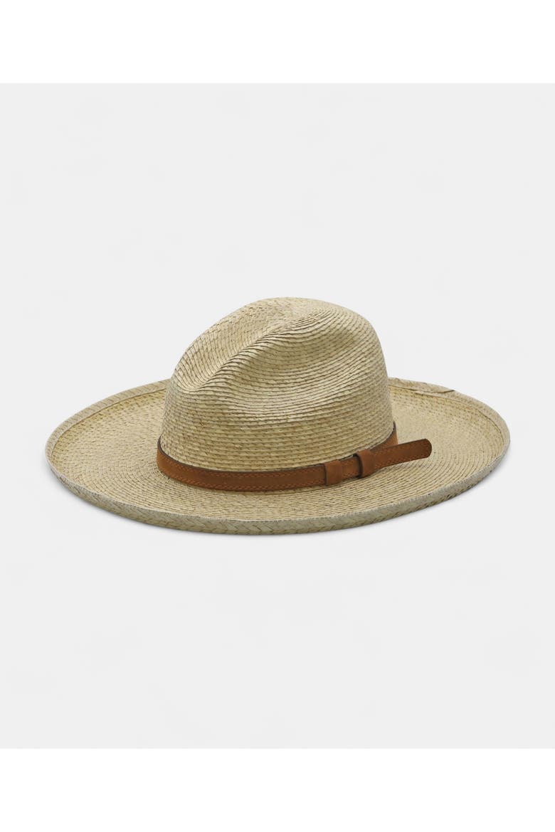 Kirby Gus Crown Straw Hat, Main, color, NATURAL