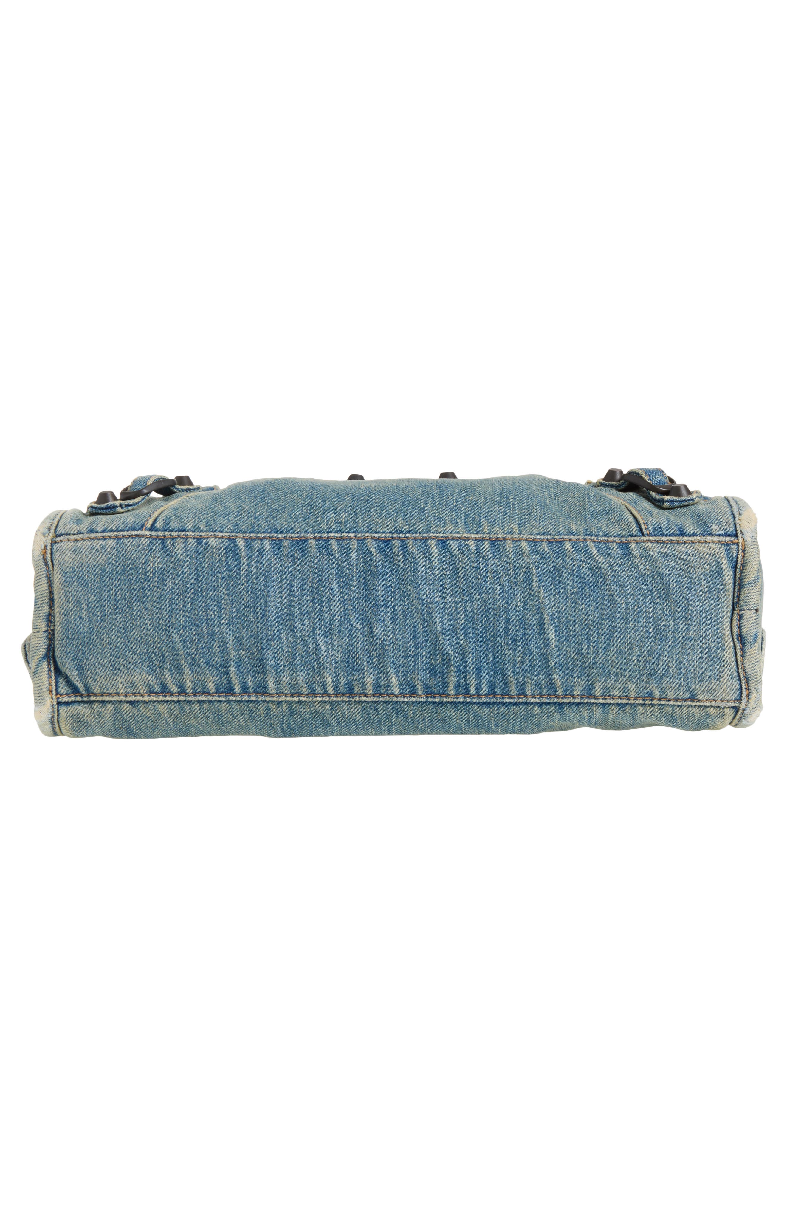 Small Le City Denim Top Handle Bag, Alternate, color, 4727 BLUE
