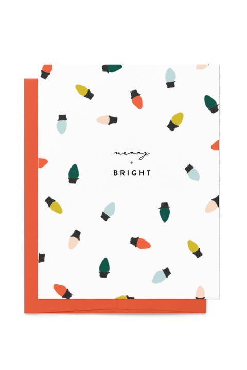 Merry Bright Holiday Lights Boxed Set of 8 Cards