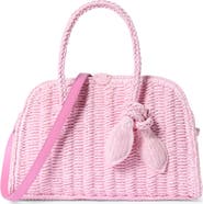 Jacquemus Le Petit Turismo Raffia Bowling Bag