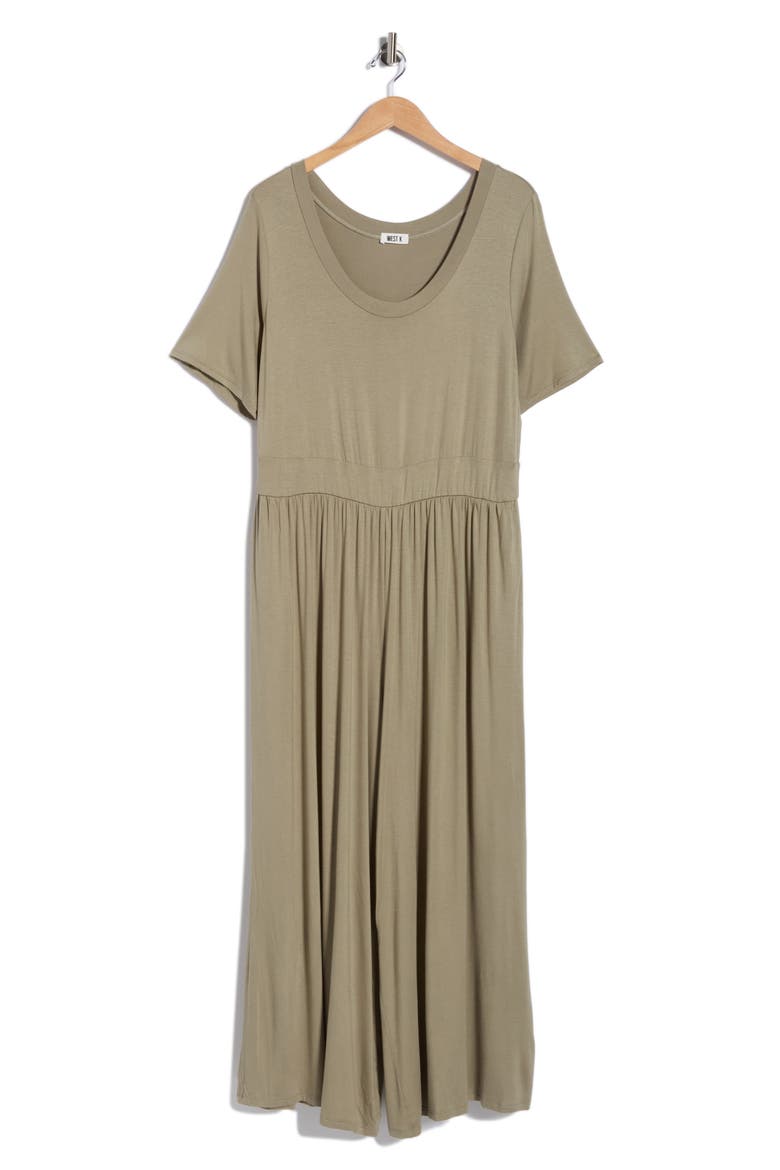Knit Wide Leg Jumpsuit, Alternate, color, LIGHT OLIVE