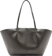 MANGO Faux Leather Shopper Bag