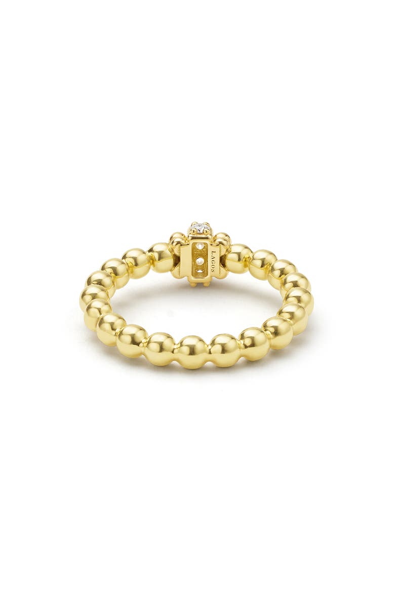 Caviar Diamond Stacking Ring, Alternate, color, GOLD