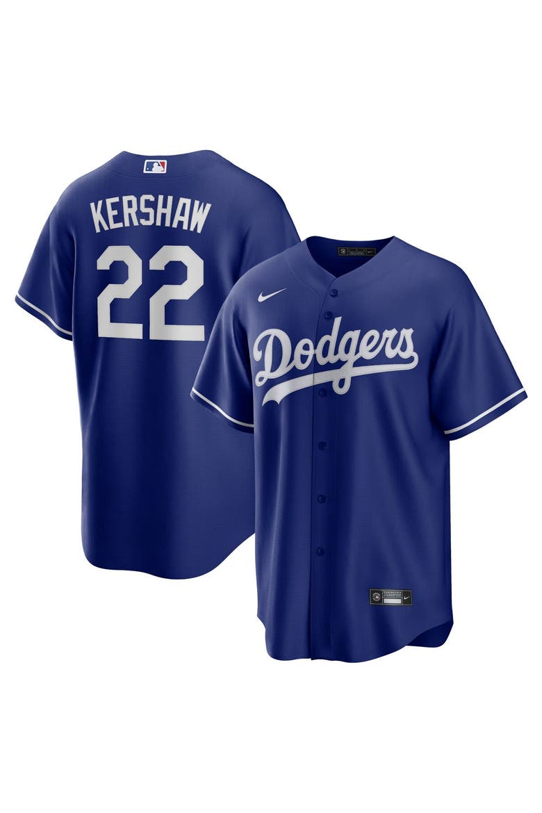 Men's Nike Clayton Kershaw Royal Los Angeles Dodgers Alternate Replica Player Name Jersey, Alternate, color, Royal