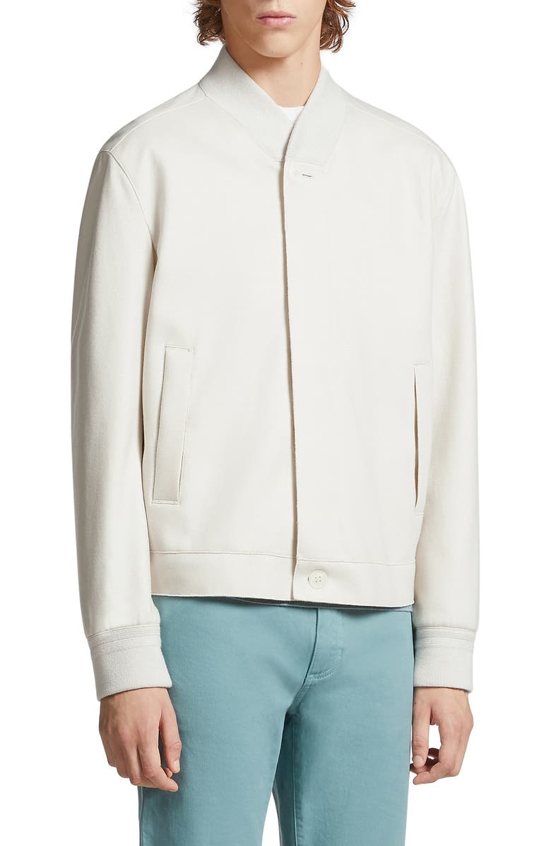 ZEGNA Oasi Elements Cashmere Bomber Jacket, Main, color, 