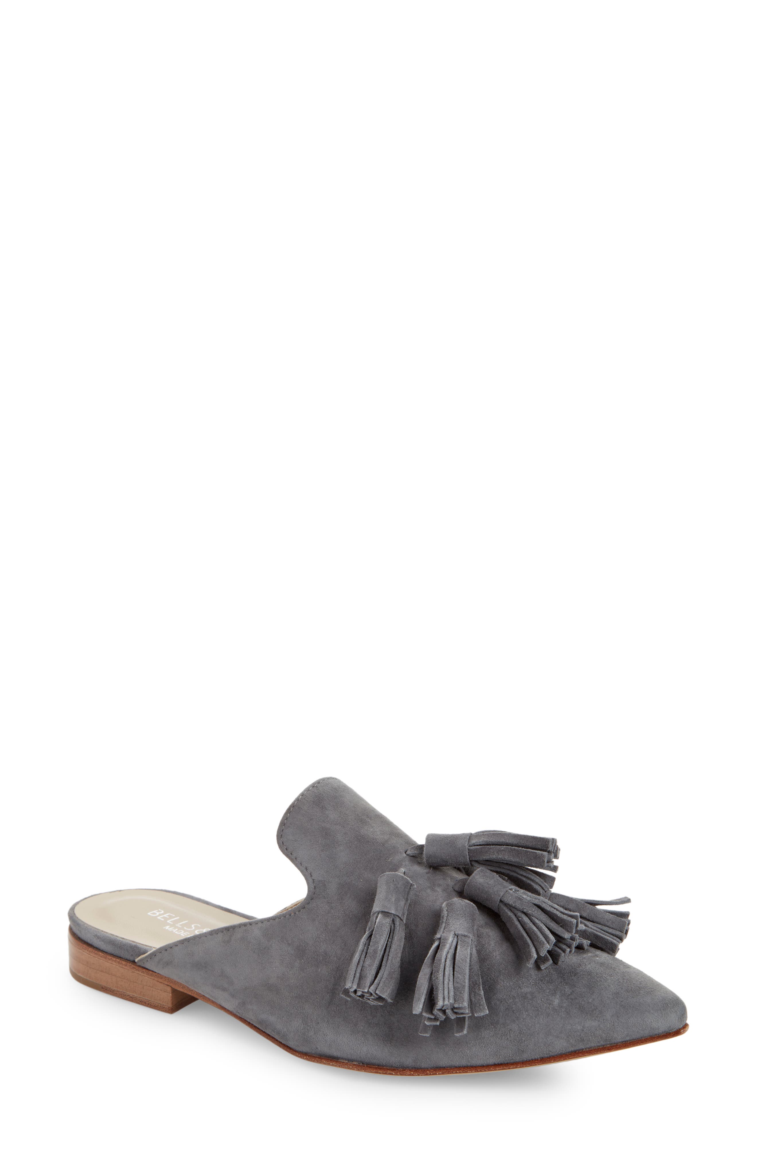 BELLS & BECKS Mirella Pointed Toe Tassel Mule, Main, color, 