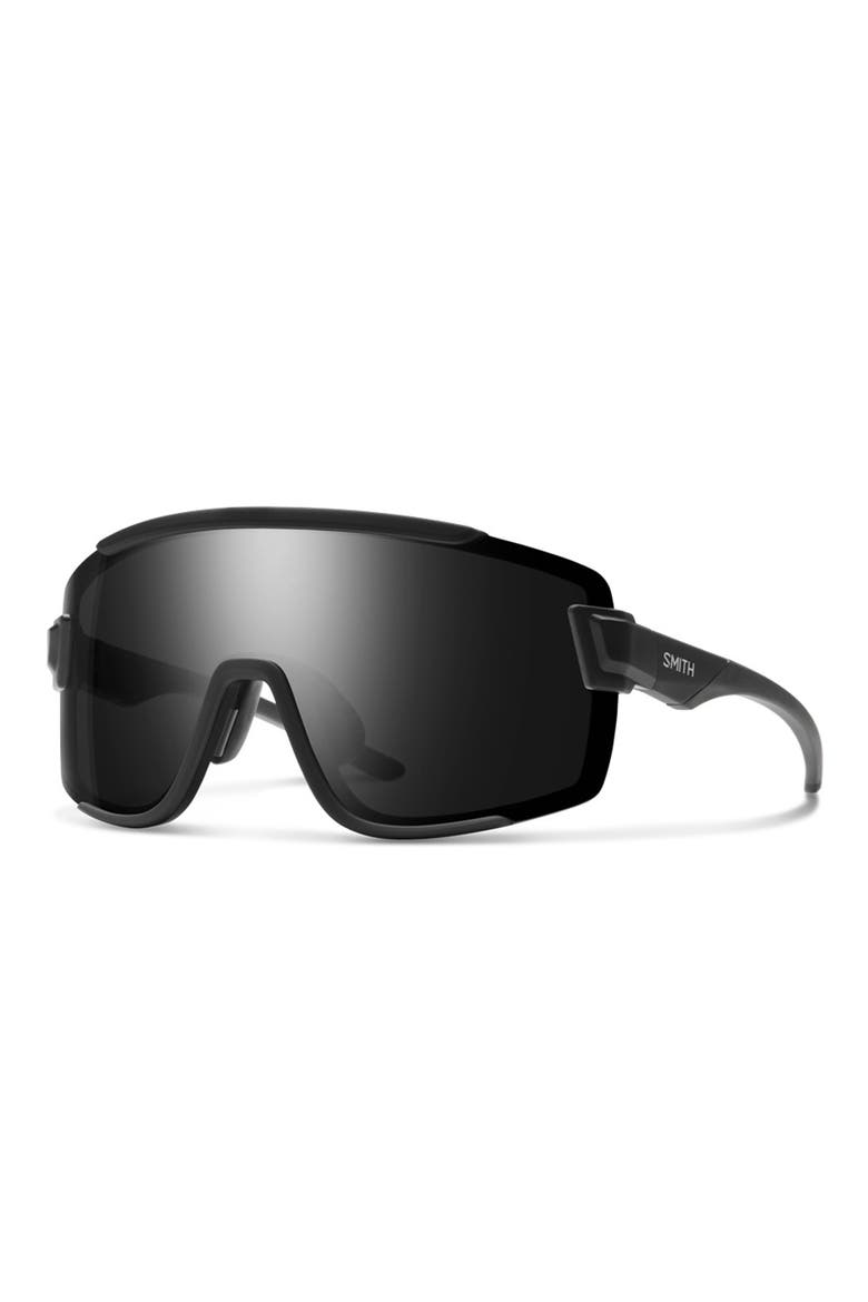 Wildcat 135mm ChromaPop™ Shield Sunglasses, Alternate, color, MATTE BLACK / CHROMAPOP BLACK