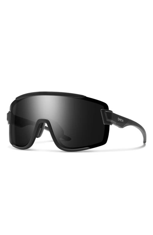 Smith Wildcat 135mm Chromapop™ Shield Sunglasses In Matte Black/black