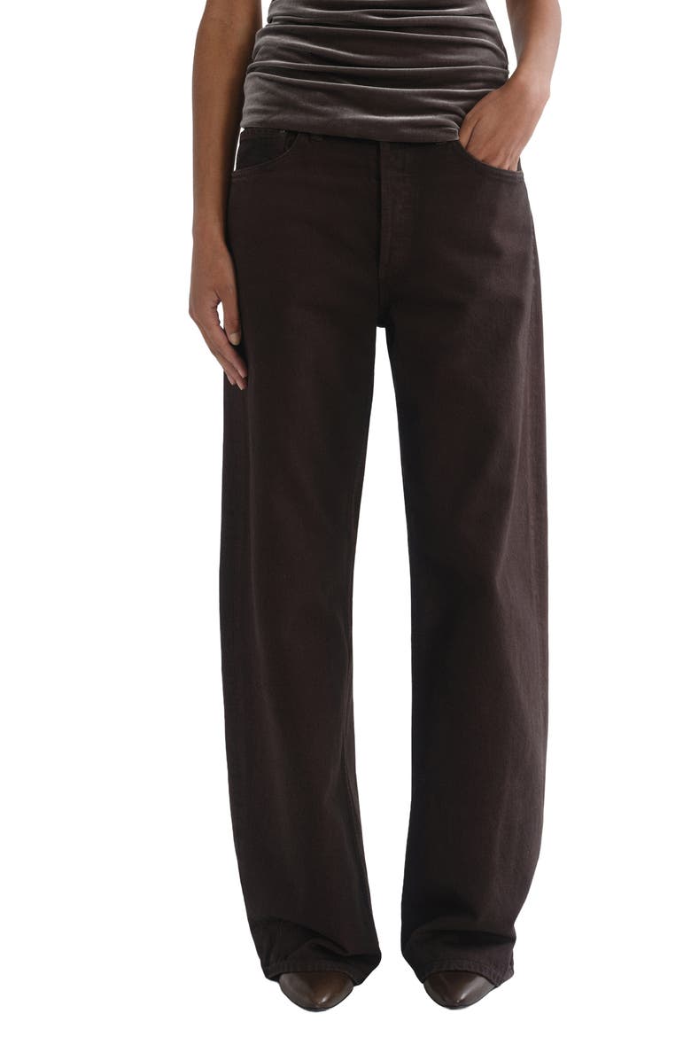 Arc Wide Leg Jeans, Main, color, DEEP ROAST