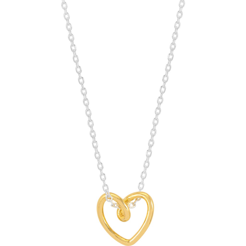 Estella Bartlett Wire Heart Pendant Necklace In Metallic