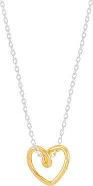 Estella Bartlett Wire Heart Pendant Necklace