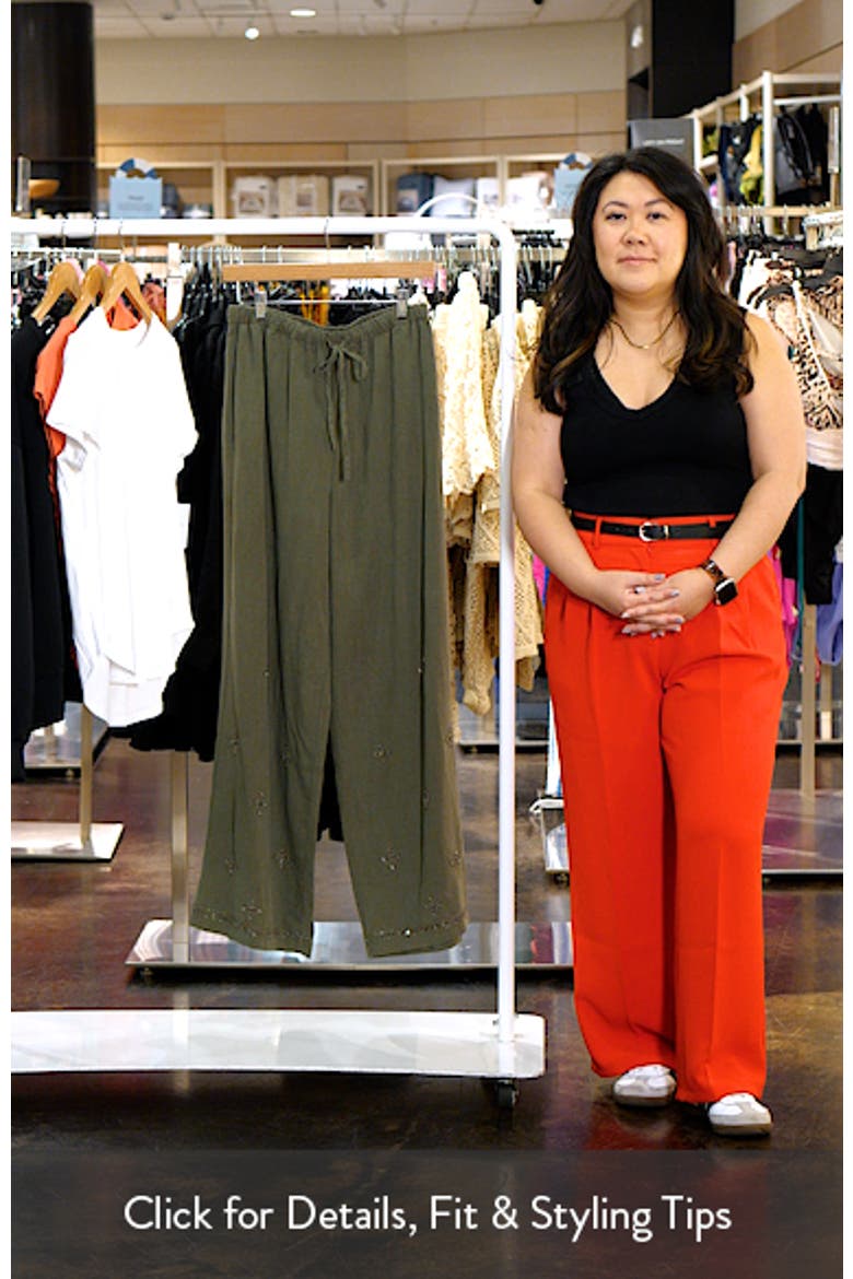 Wide Leg Embellished Pants video