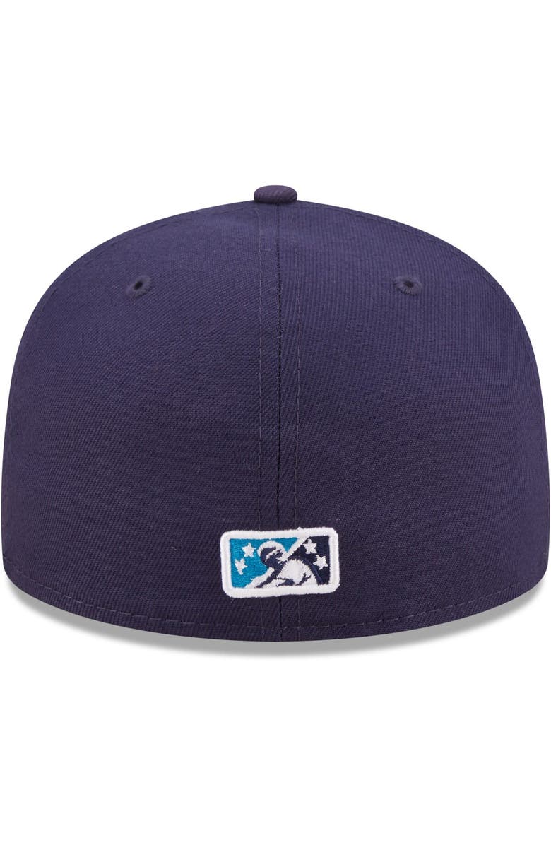 New Era Men's New Era Navy Everett AquaSox Authentic Collection 59FIFTY Fitted Hat, Alternate, color, 