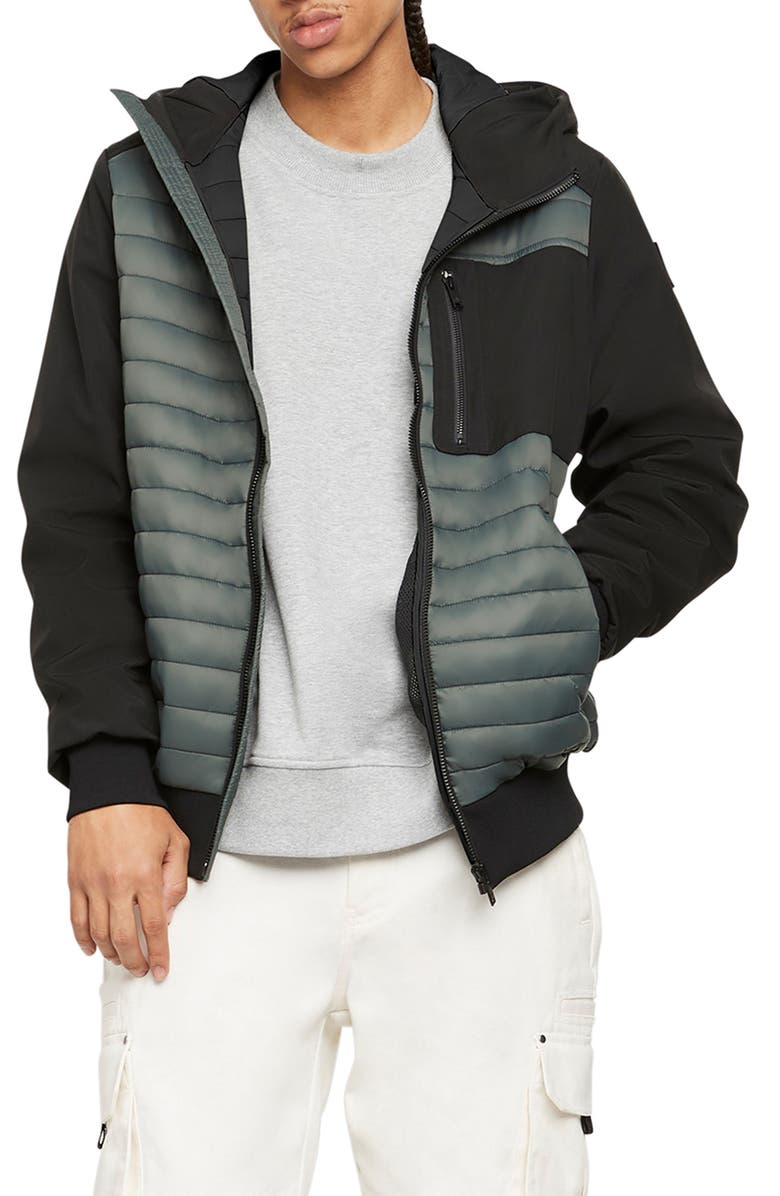 Moose Knuckles Sherwood Water Resistant Quilted Bomber Jacket, Main, color, 