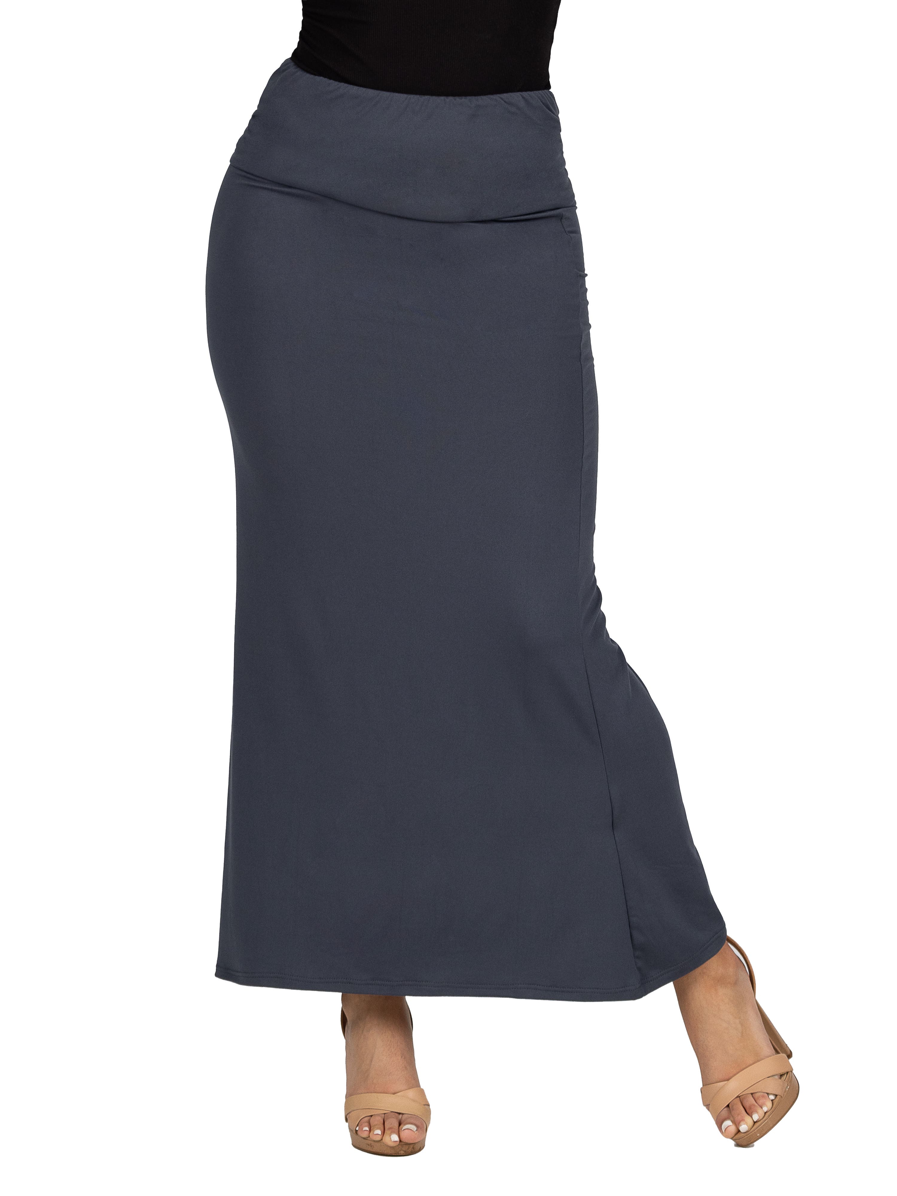 Comfortable Foldover Maxi Skirt - image 3