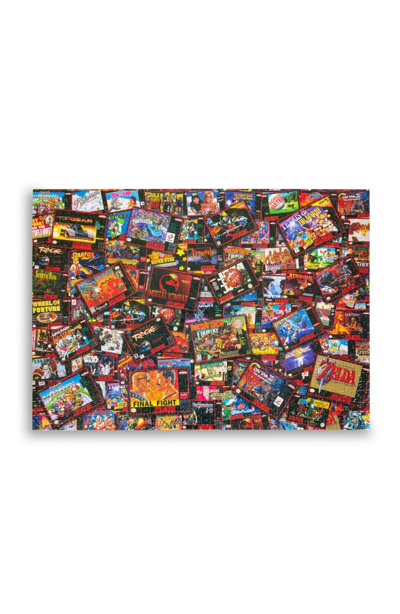Toynk Super Never Ending Showdowns Retro Video Games 1000-Piece Jigsaw Puzzle, Alternate, color, Red