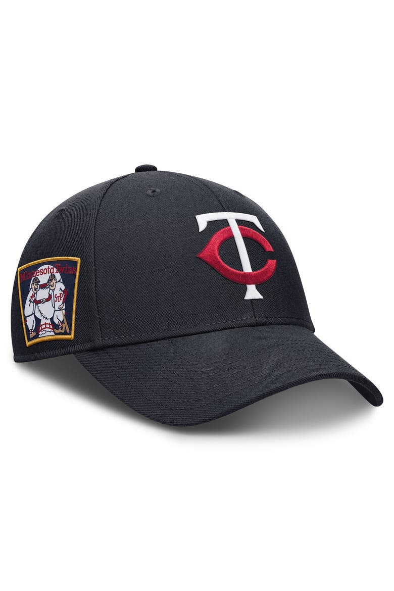 Men's Nike Navy Minnesota Twins 2026 Field of Dreams Club Structured Adjustable Hat, Main, color, Navy