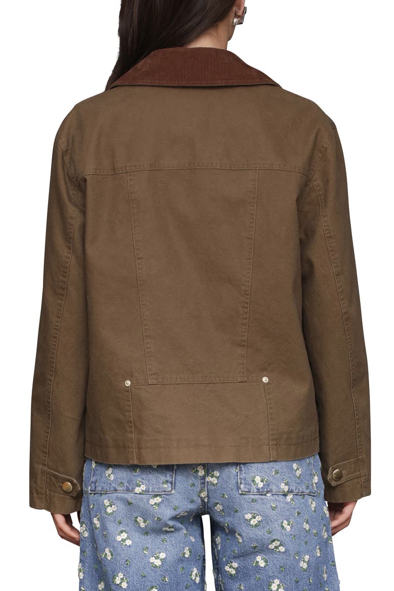 Cotton Twill Heritage Peacoat, Alternate, color, THYME