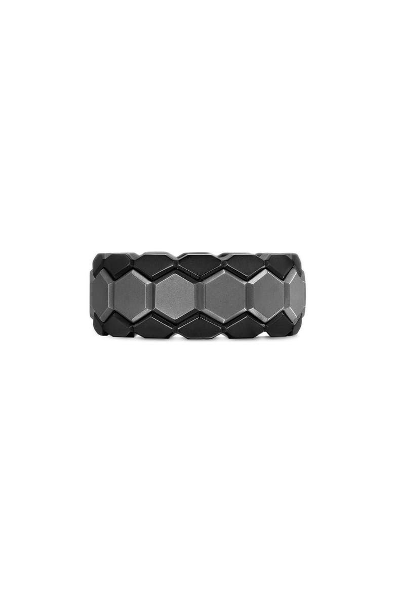 Men's Hex Stack Ring, Alternate, color, SILVER