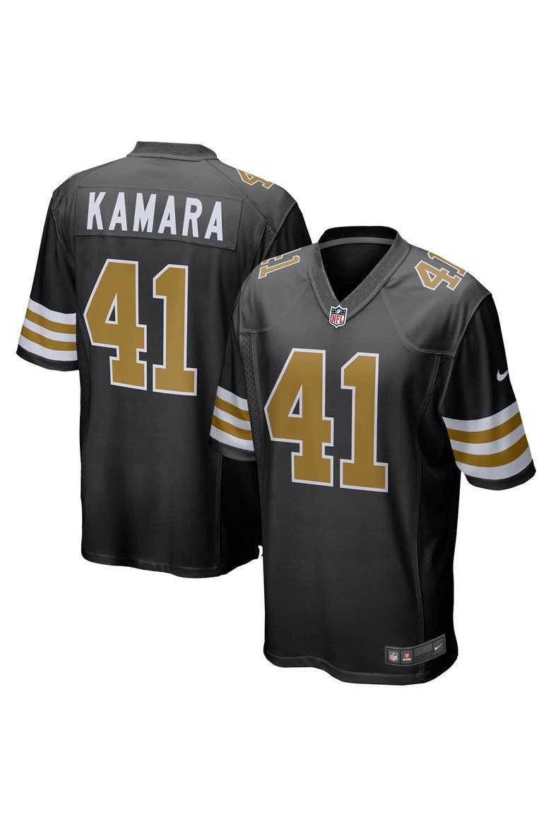 Men's Nike Alvin Kamara Black New Orleans Saints Alternate Game Jersey, Alternate, color, Black