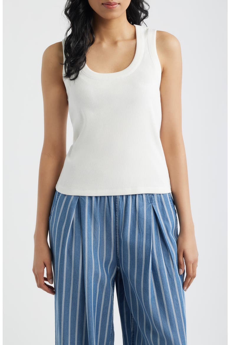 Square Neck Tank, Main, color, WHITE