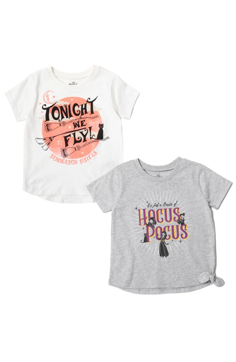 Disney Hocus Pocus 2-Pack T-Shirts, Main, color, Multicolor