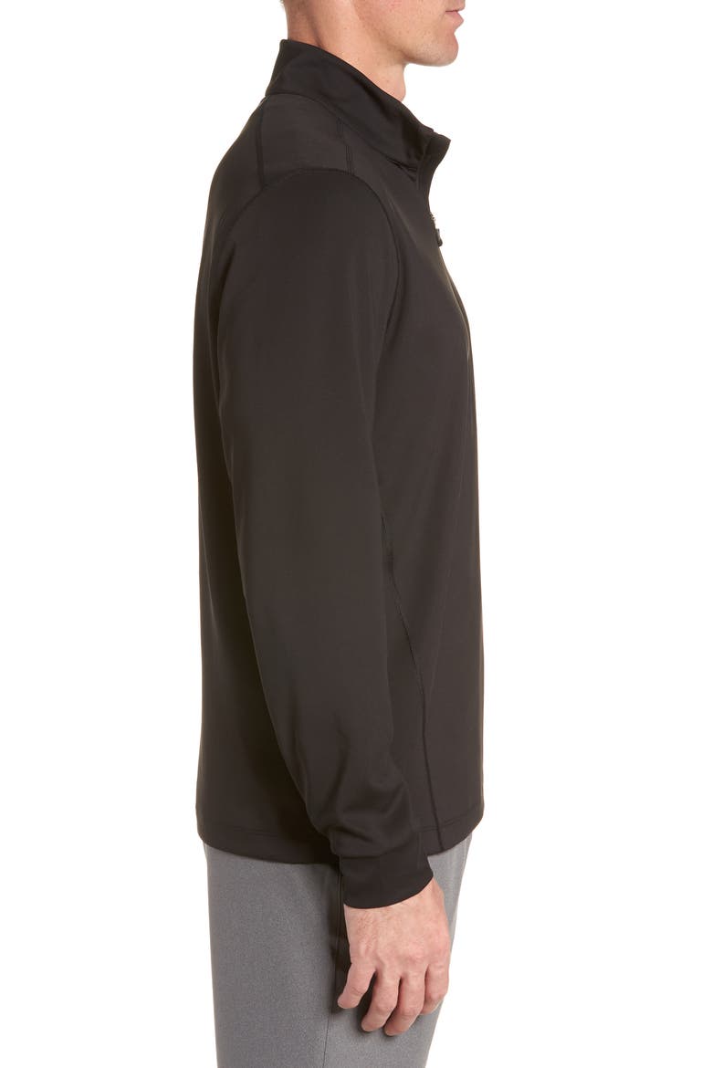 Traverse Stretch Quarter Zip Pullover, Alternate, color, BLACK