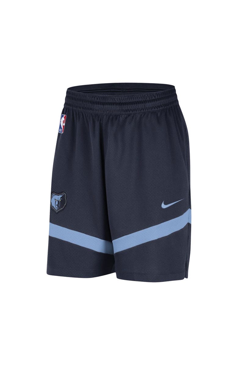 Nike Men's Nike Navy Memphis Grizzlies On-Court Practice Warmup Performance Shorts, Alternate, color, Navy