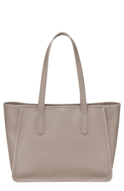 トートバッグ GREY LEATHER TOTES SEVEN BY SEVEN - レザートートバッグ LEATHER TOTE BAG - Cow