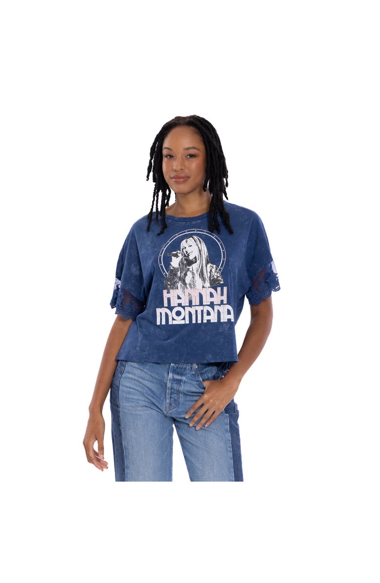 Disney Hannah Montana Short Sleeve T-Shirt, Main, color, Blue Wash Hannah