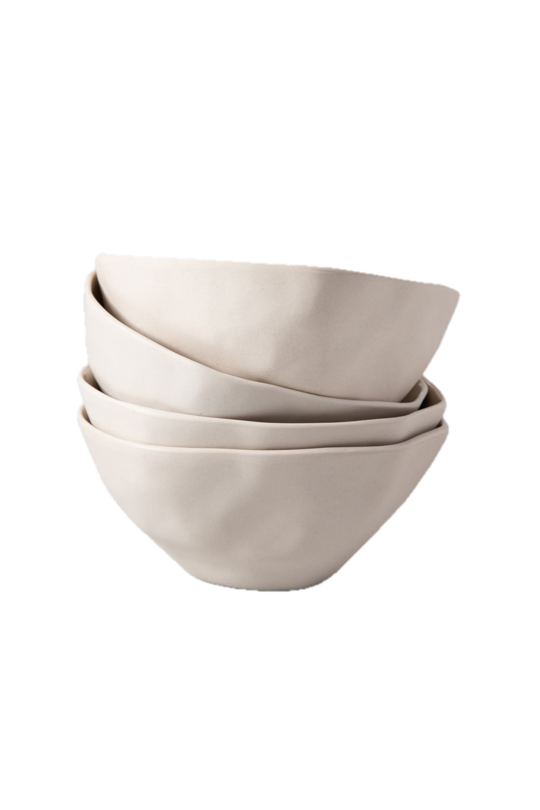 Tam Stoneware Dessert Bowl - Set of 4, Main, color, Pearl