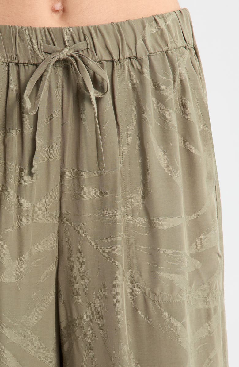 Splendid Angie Jacquard Palazzo Ankle Pants, Alternate, color, Soft Green