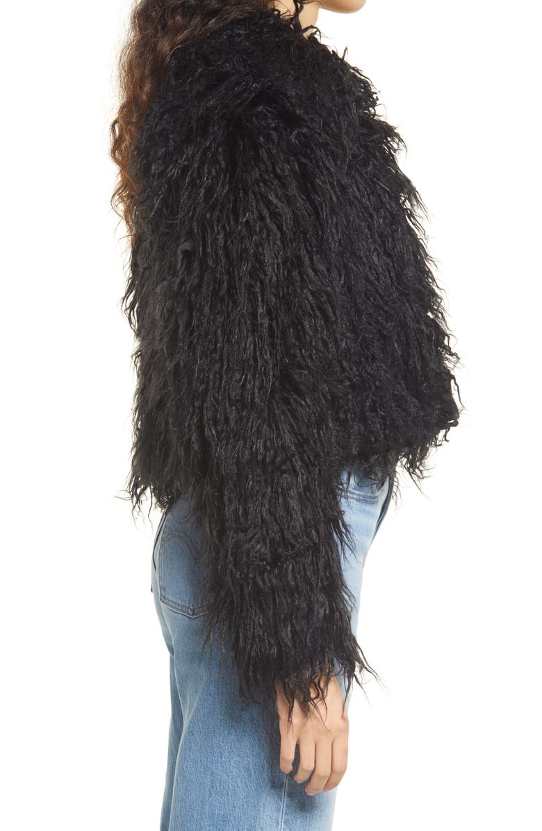 BLANKNYC Faux Fur Crop Jacket, Alternate, color, 