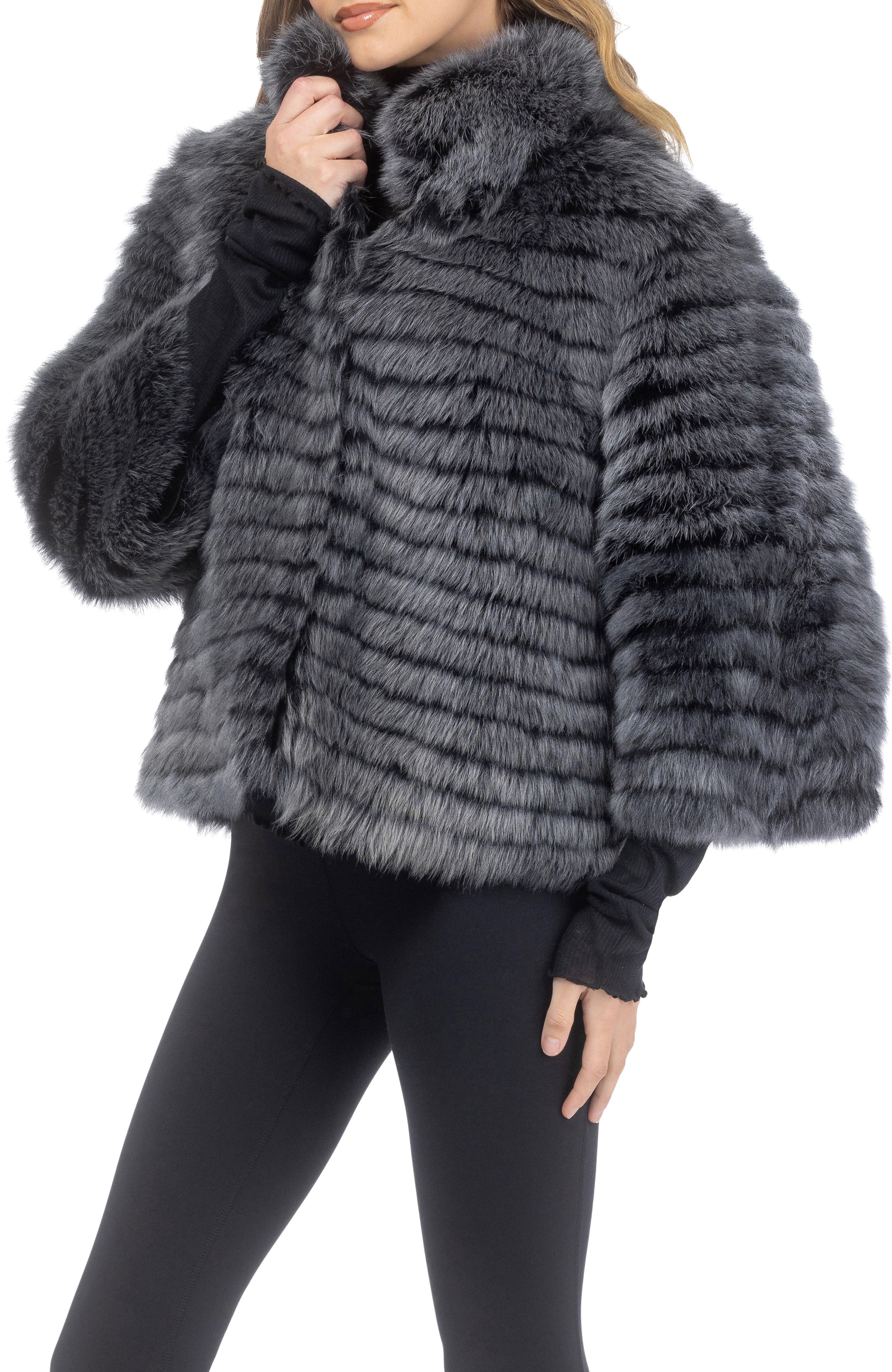 Genuine Shearling Layered Jacket - image 2