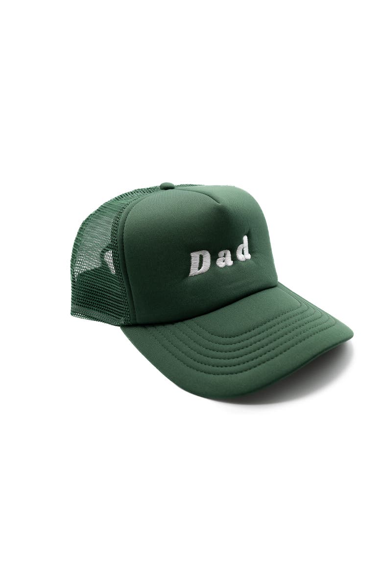 Dad Foam Trucker Hat, Alternate, color, Dark Green