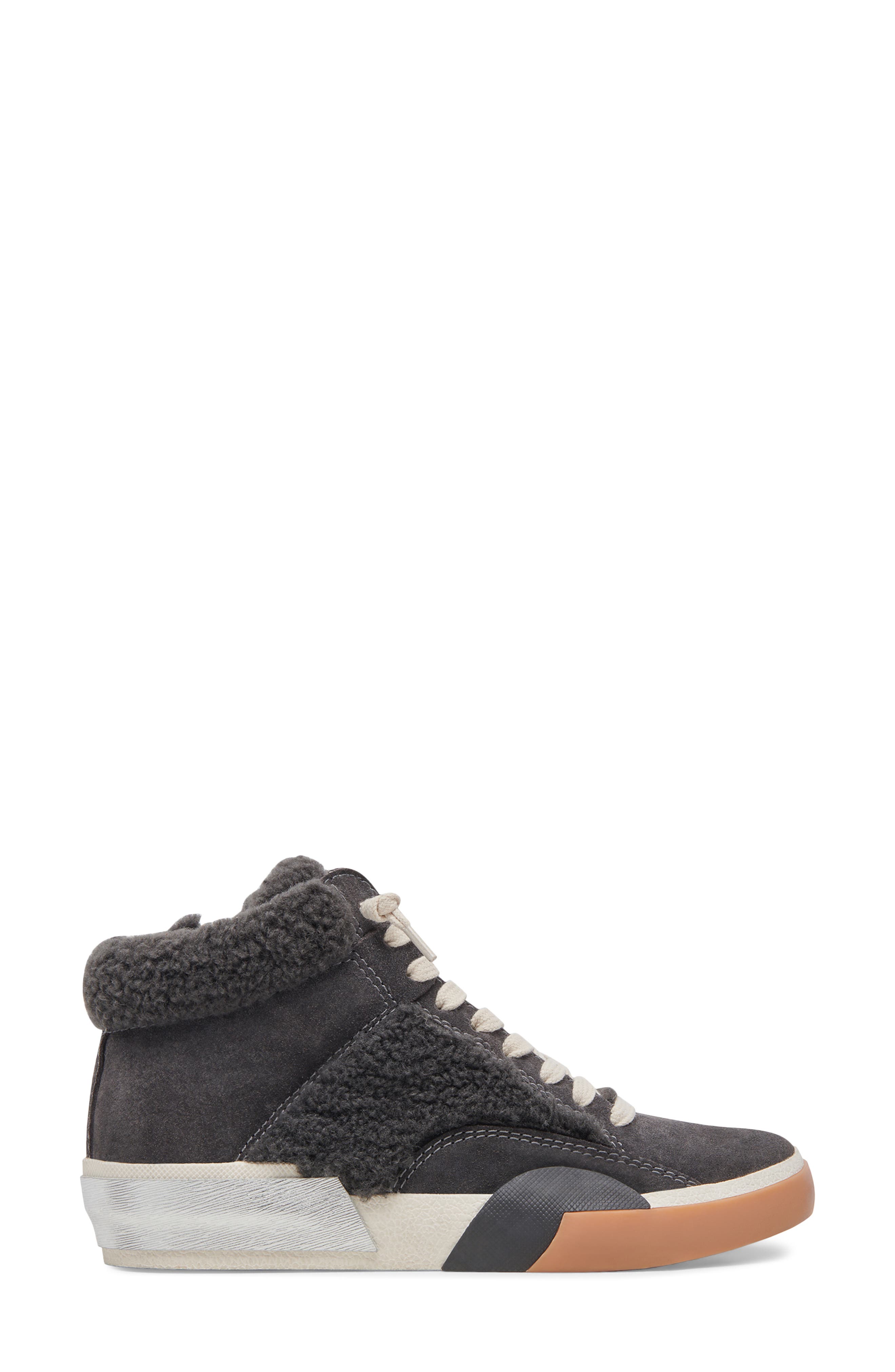 Dolce Vita Zilvia Faux Shearling High Top Sneaker, Alternate, color, 