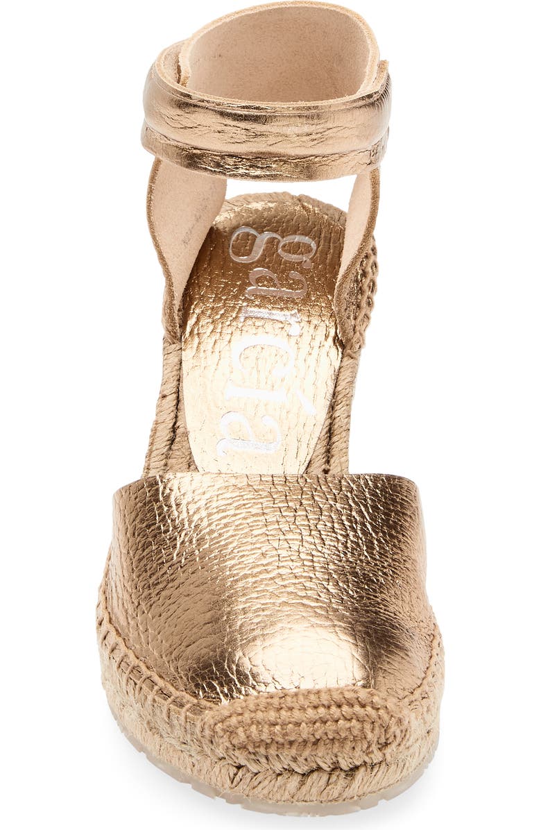 Pedro Garcia Odal Espadrille Sandal, Alternate, color, Cava Cervo Lame