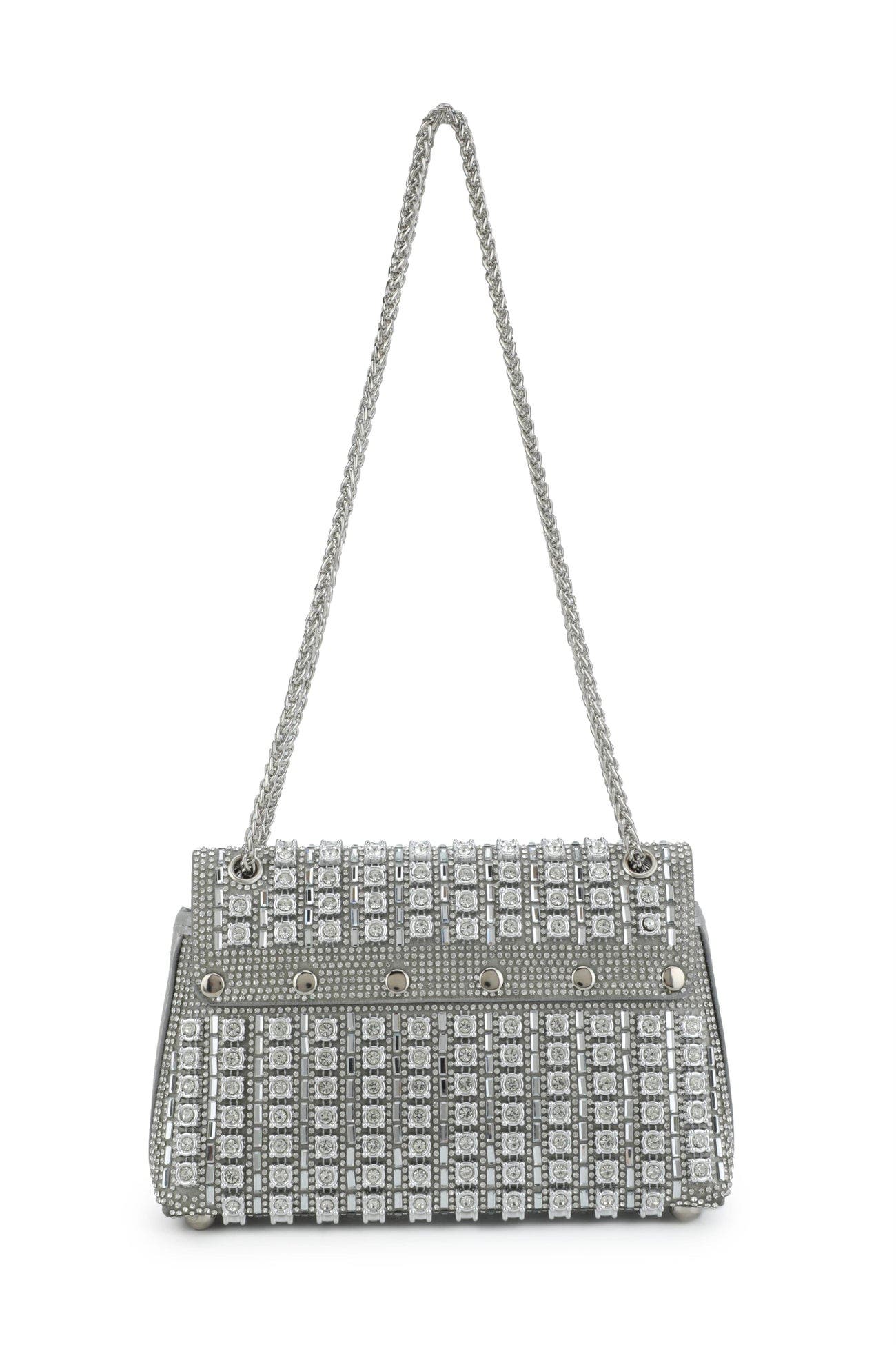 Celine Clutch, Alternate, color, SILVER