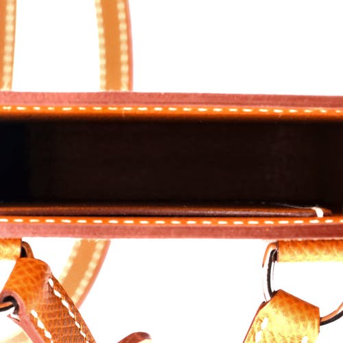 Pre-owned Hermes  Hermes Hac A Box Phone Case Epsom In Brown