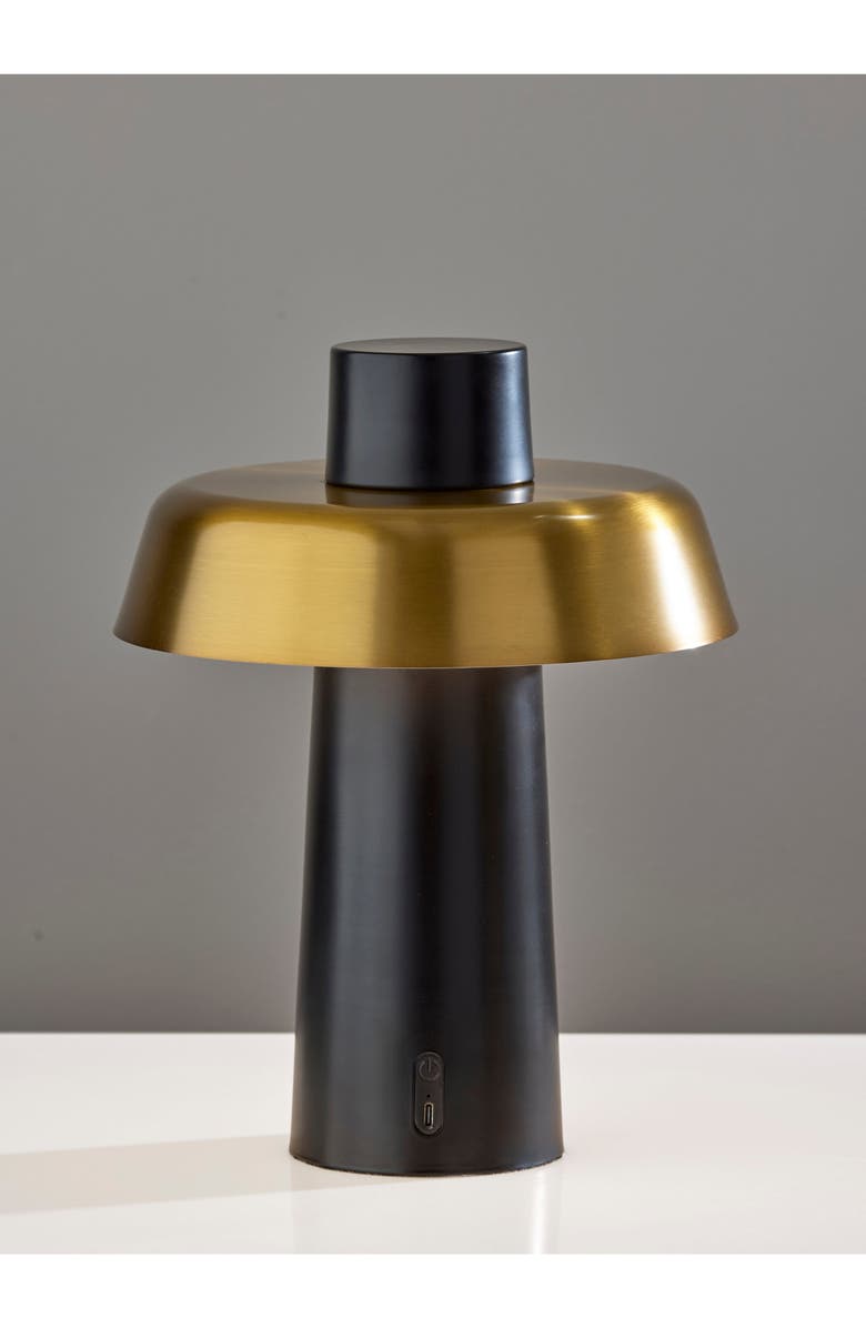 ADESSO LIGHTING Pirlo LED Cordless Table Lamp, Alternate, color, Black