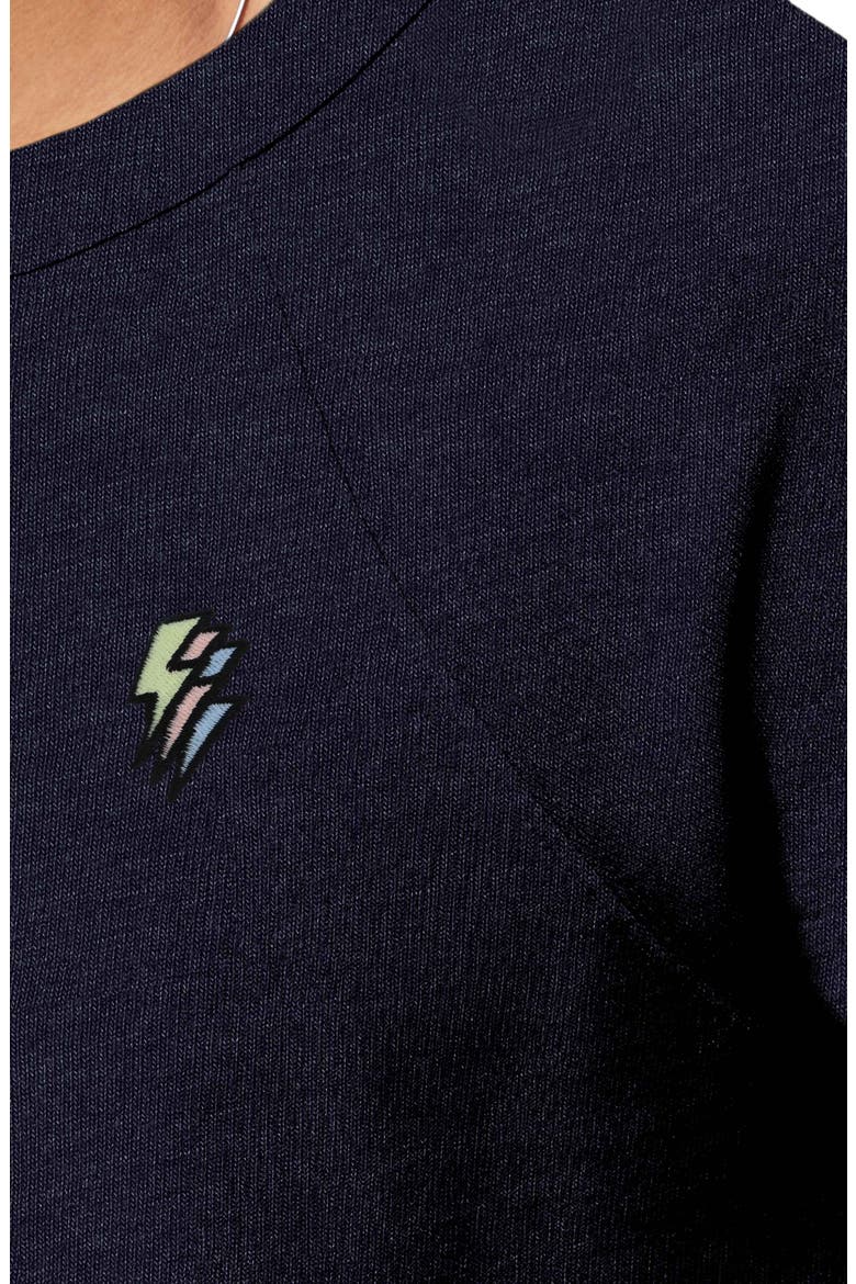 Lightning Fleece Sweatshirt, Alternate, color, Heather Navy
