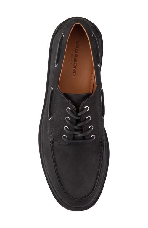 Shop Vagabond Shoemakers Jay Boat Shoe In Black