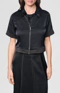 DKNY Short Sleeve Satin Jacket