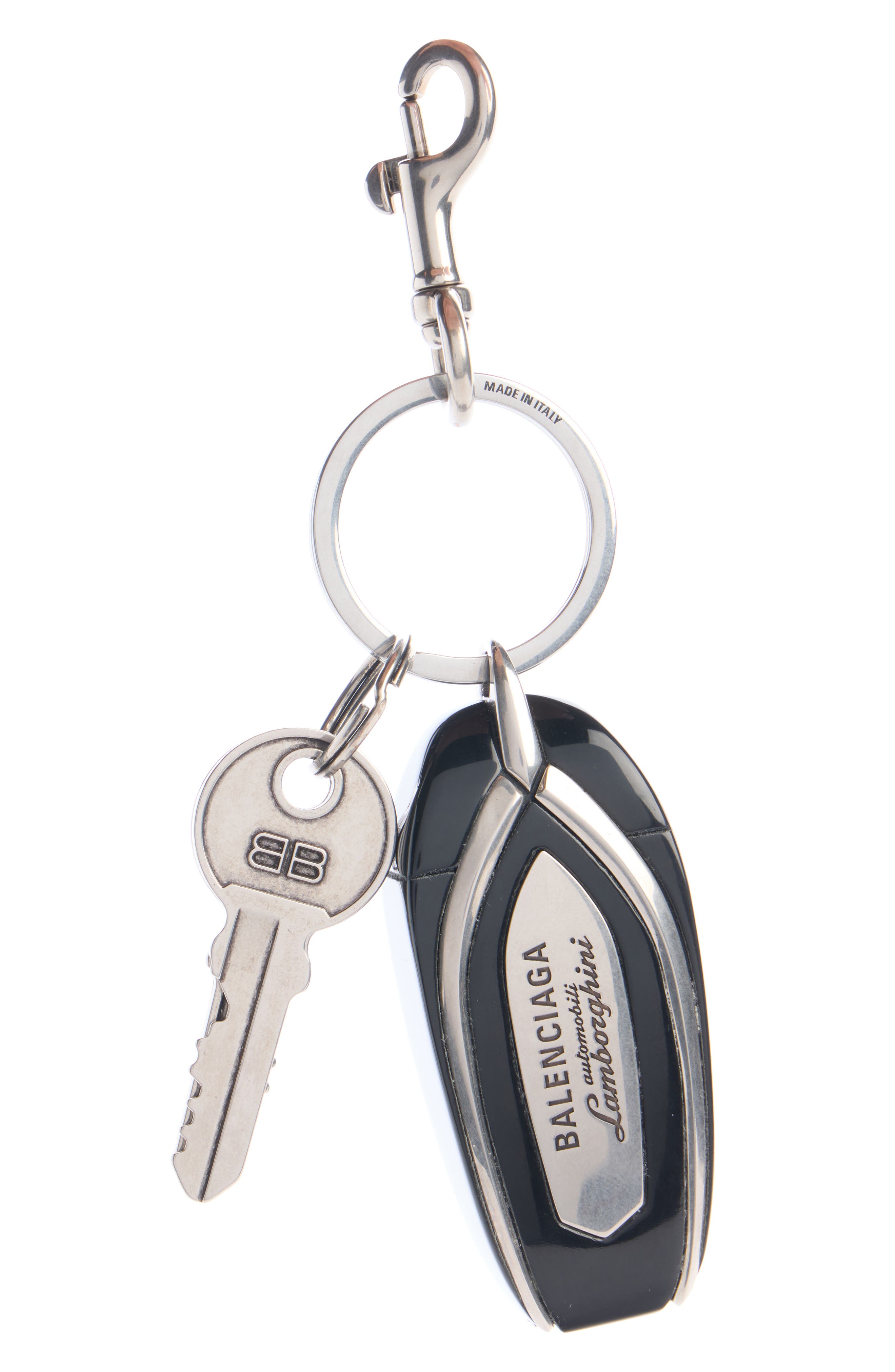 Balenciaga Lamborghini Key Fob Key Ring, Alternate, color, 8860 Metal/ Plastic As