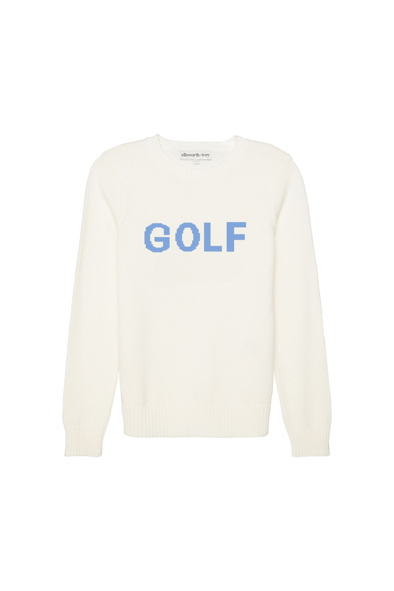 Classic Crewneck - Golf, Main, color, Ivory/Cornflower