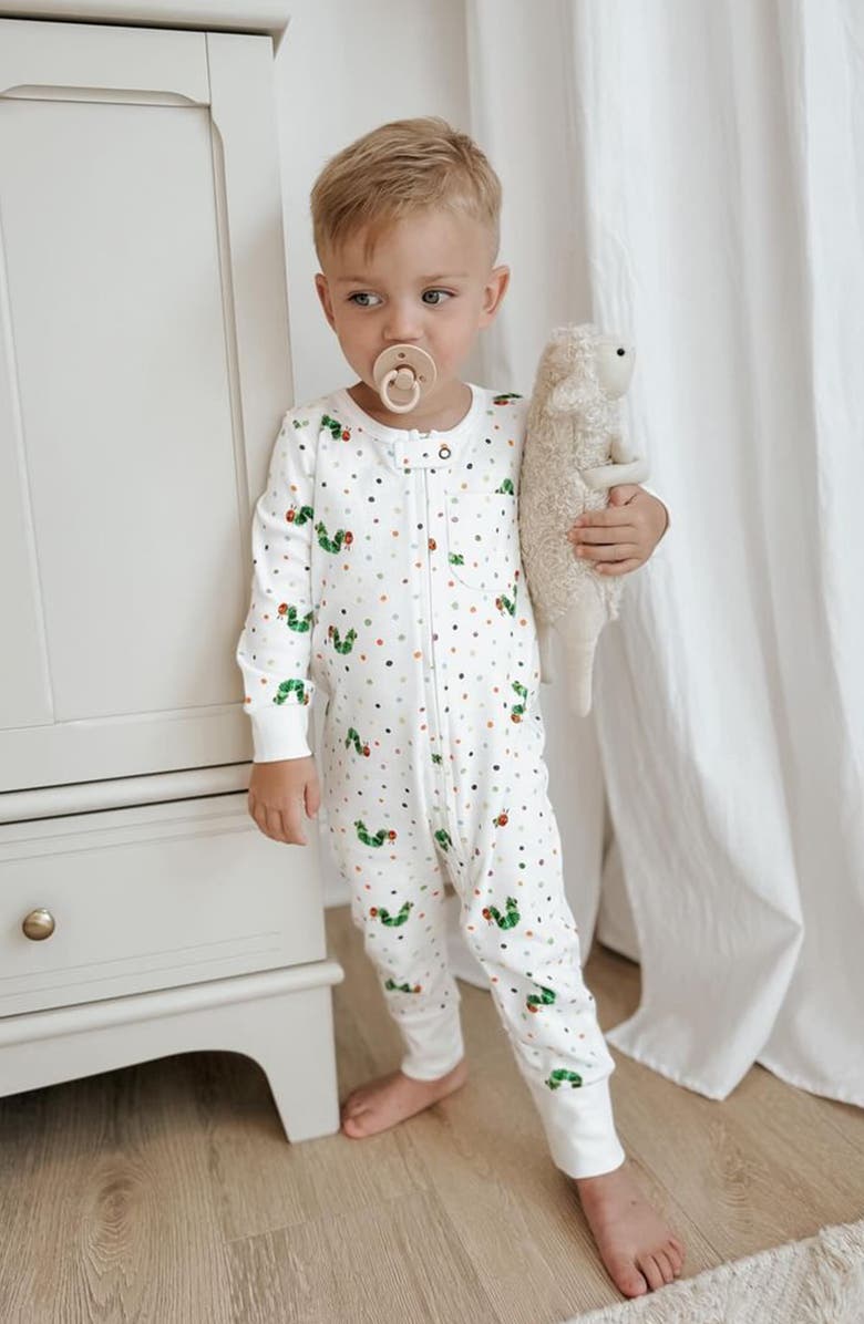 L'ovedbaby x 'The Very Hungry Caterpillar<sup>™</sup>' Organic Cotton Romper, Alternate, color, Caterpillar