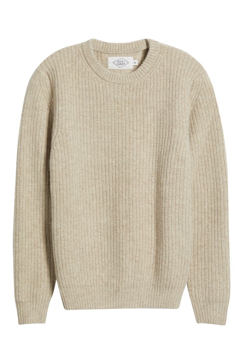 Vale Merino Wool Sweater, Alternate, color, BONE